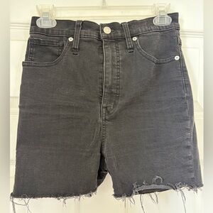 Madewell Black Denim Women Shorts